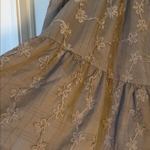 Never worn. Hayden Women's Brown Embroidered Top size L